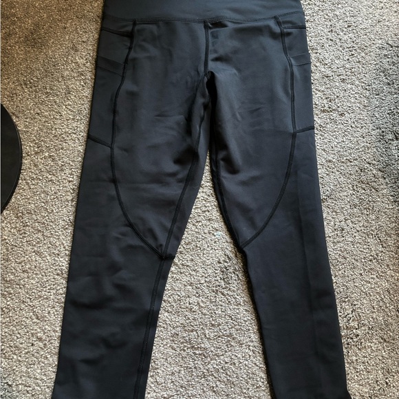 Black Athletic Leggings - Picture 2 of 3